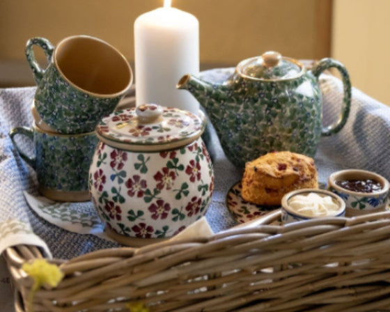 Irish Rose Lidded Jar: A St. Patrick’s Day Tradition in Handmade Irish Pottery