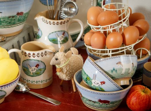 Landscape Pattern Nicholas Mosse Pottery handcrafted sponge ware Ireland