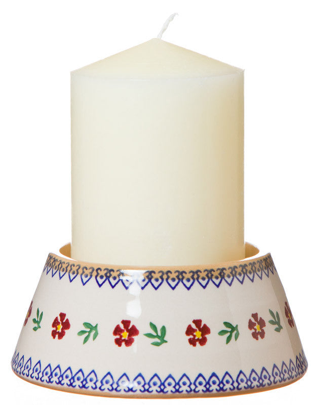 Our superb Reverse Candlestick & Candle collection from NicholasMosse.com, handcrafted Irish spongeware pottery from Kilkenny