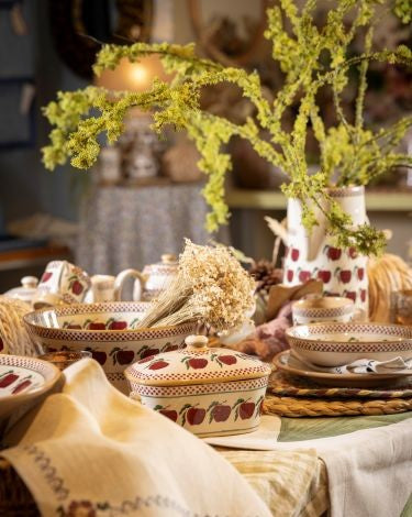 Our superb Apple collection from NicholasMosse.com, handcrafted Irish spongeware pottery from Kilkenny