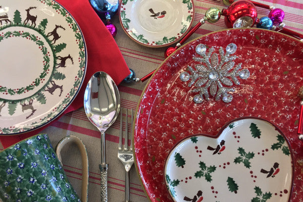 Nicholas Mosse Pottery handcrafted spongeware Ireland Christmas collection