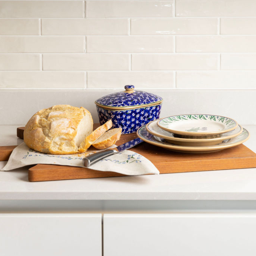 Covered Butterdish Dark Blue Lawn | NicholasMosse.com