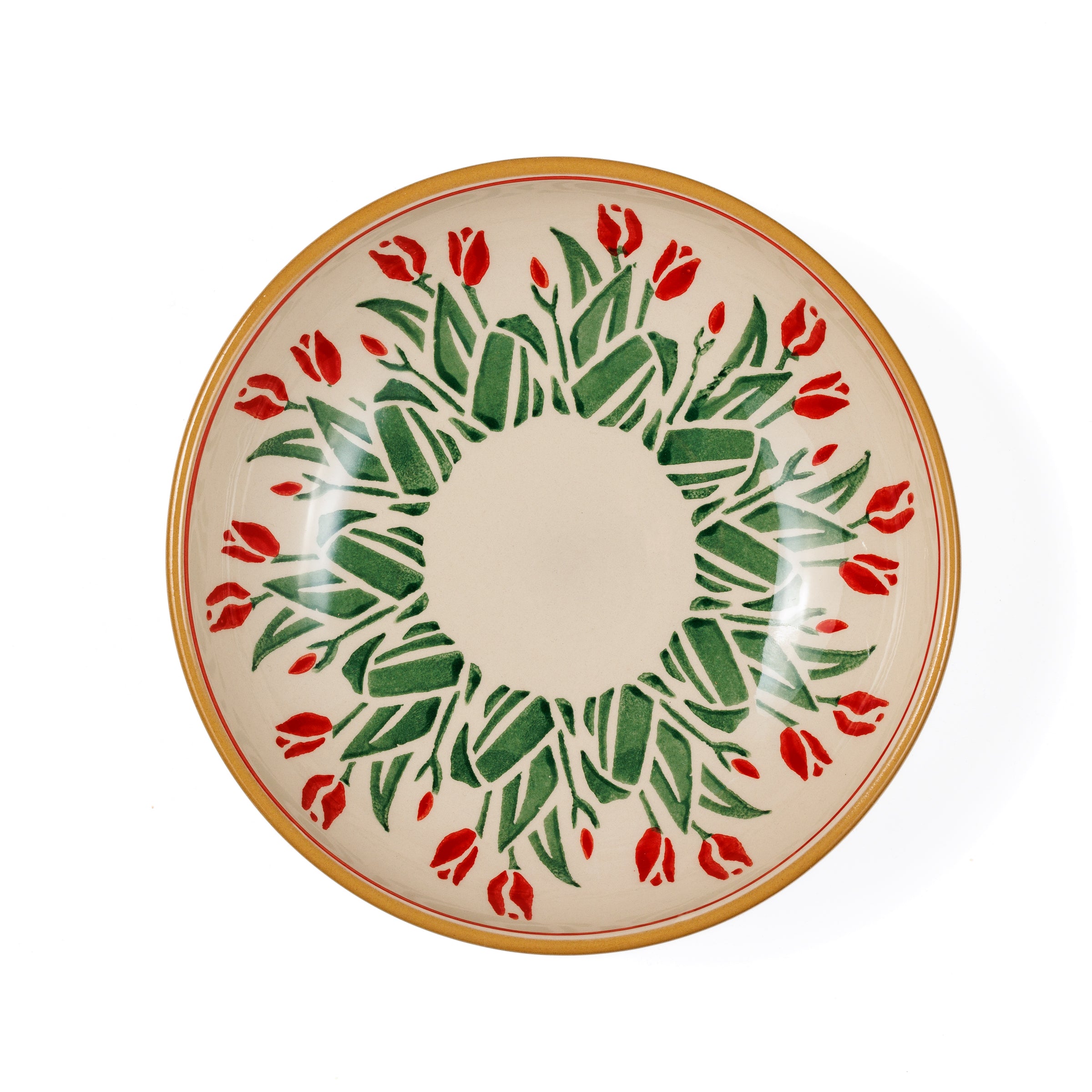 Everyday Bowl Red Blooms|Handmade Irish Design| NicholasMosse.com
