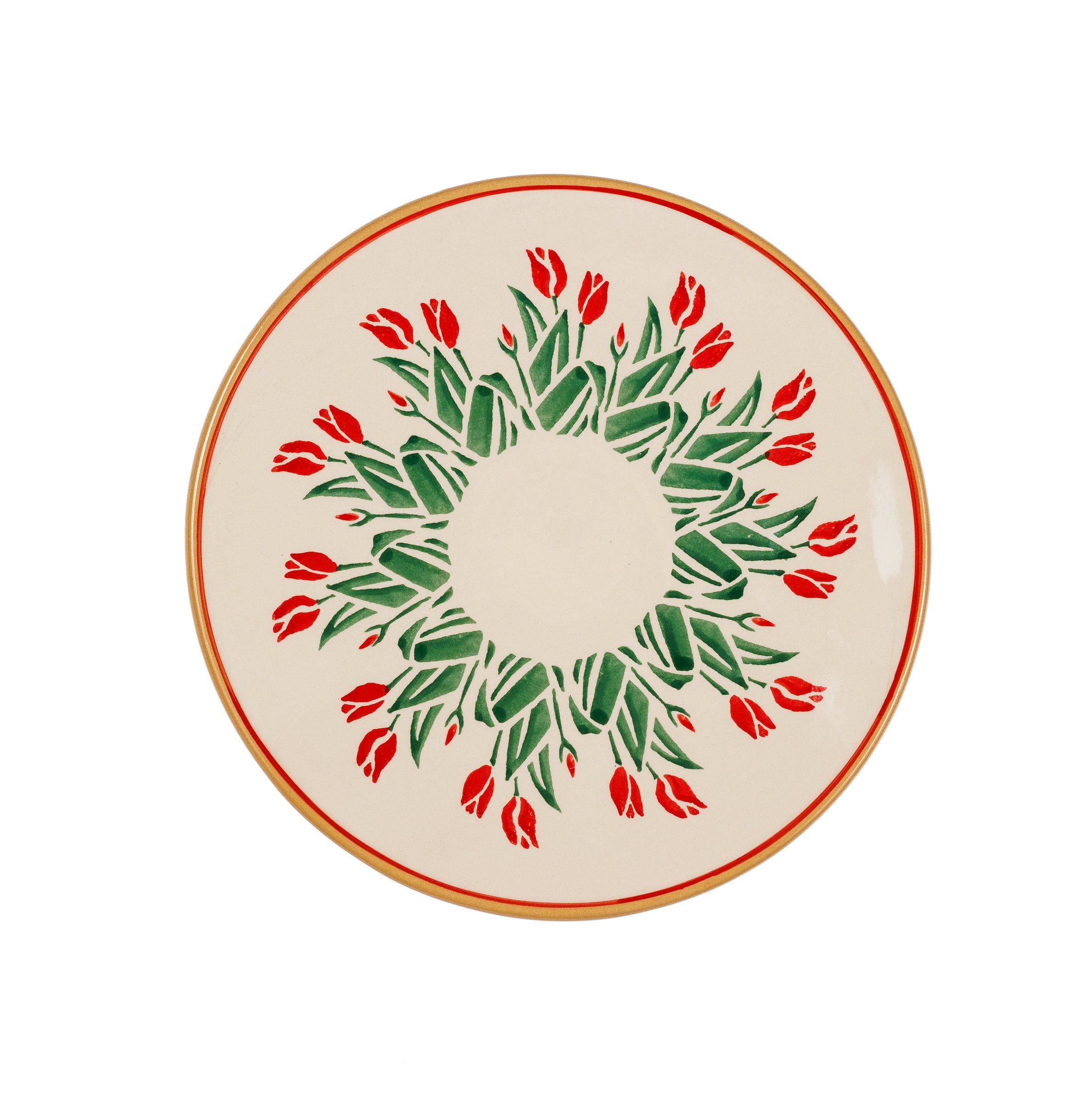 Everyday Plate Red Blooms | NicholasMosse.com