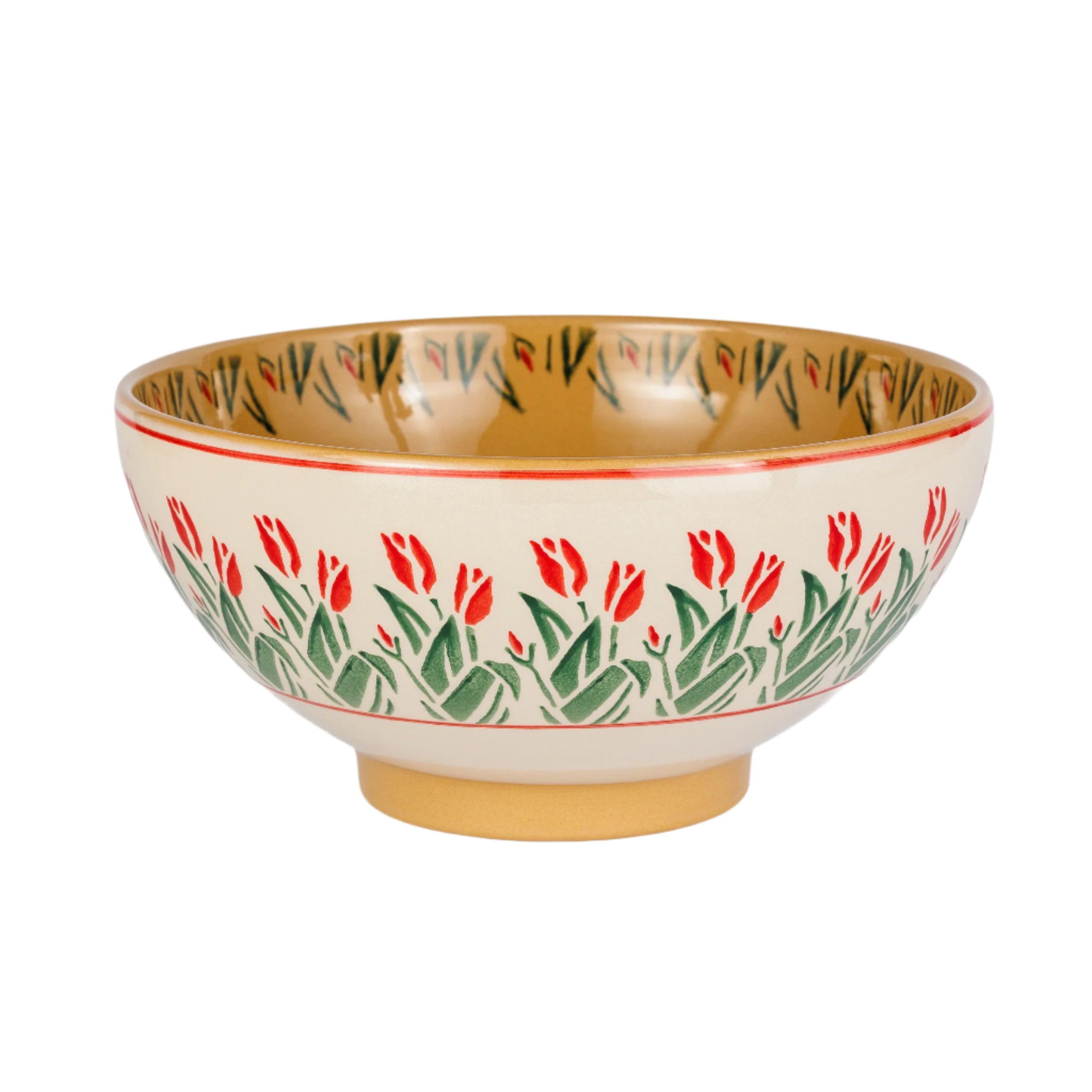 Large Bowl Red Blooms|Handmade Irish Design| NicholasMosse.com
