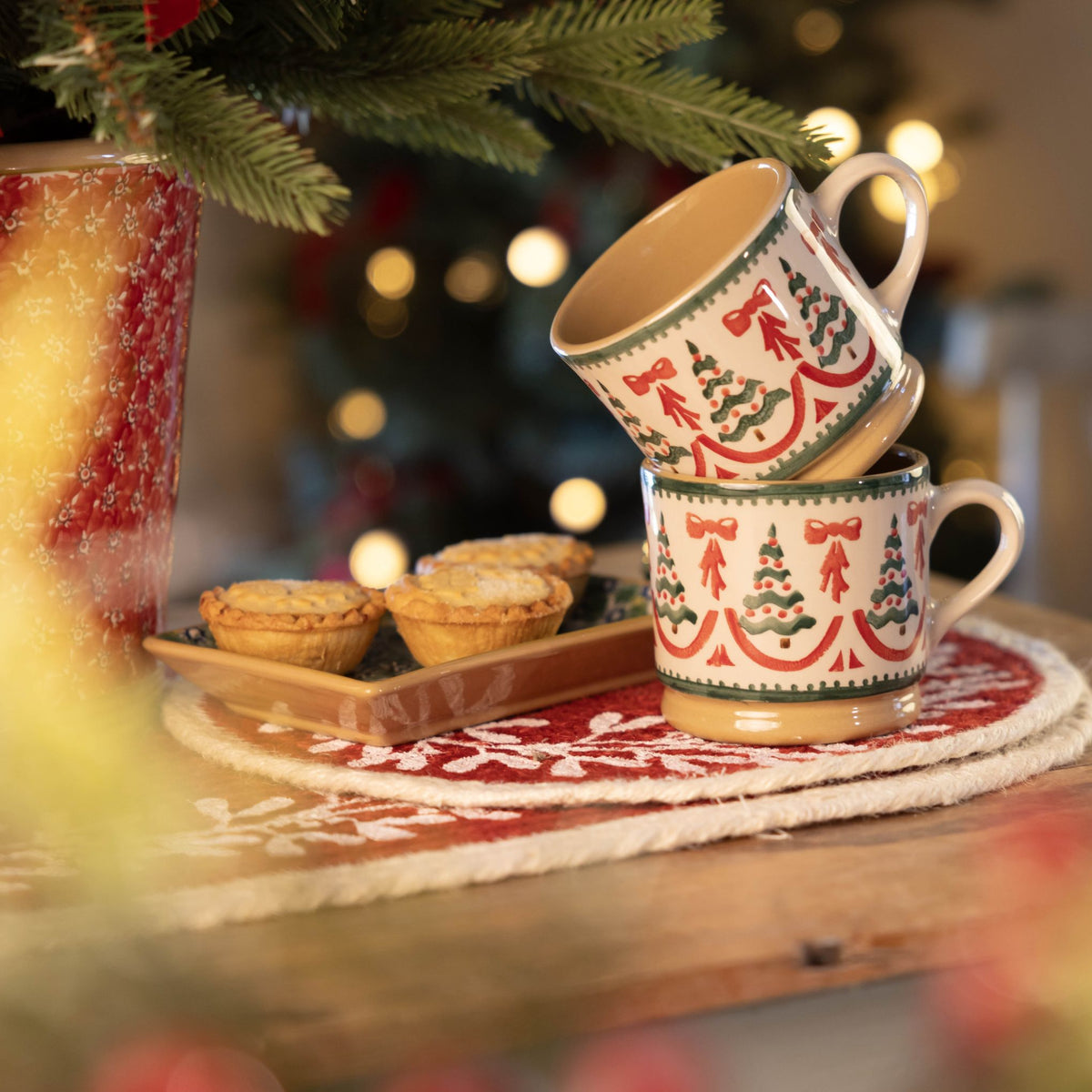 Large Mug |Red Ribbons