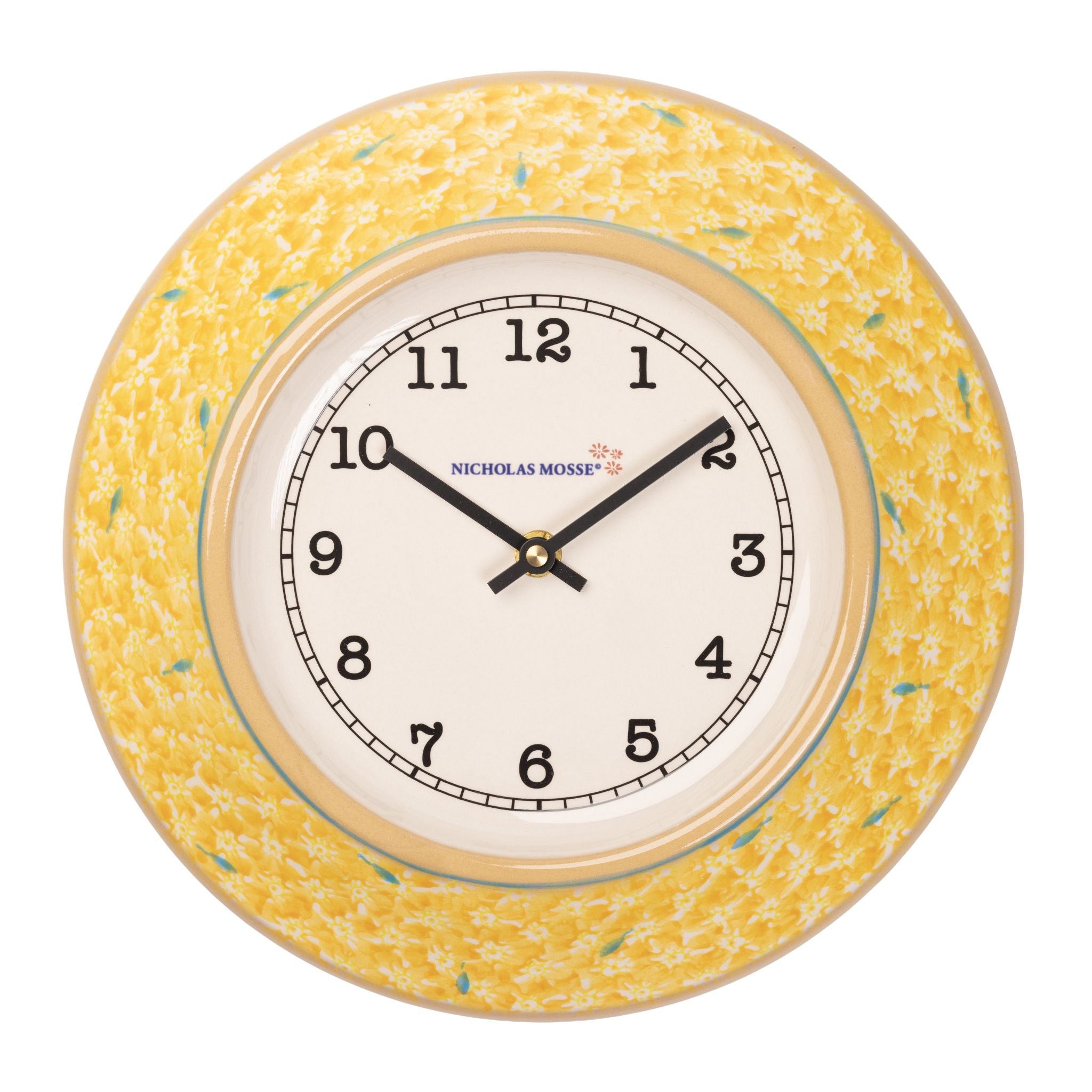 Large Wall Clock Lawn Yellow | NicholasMosse.com