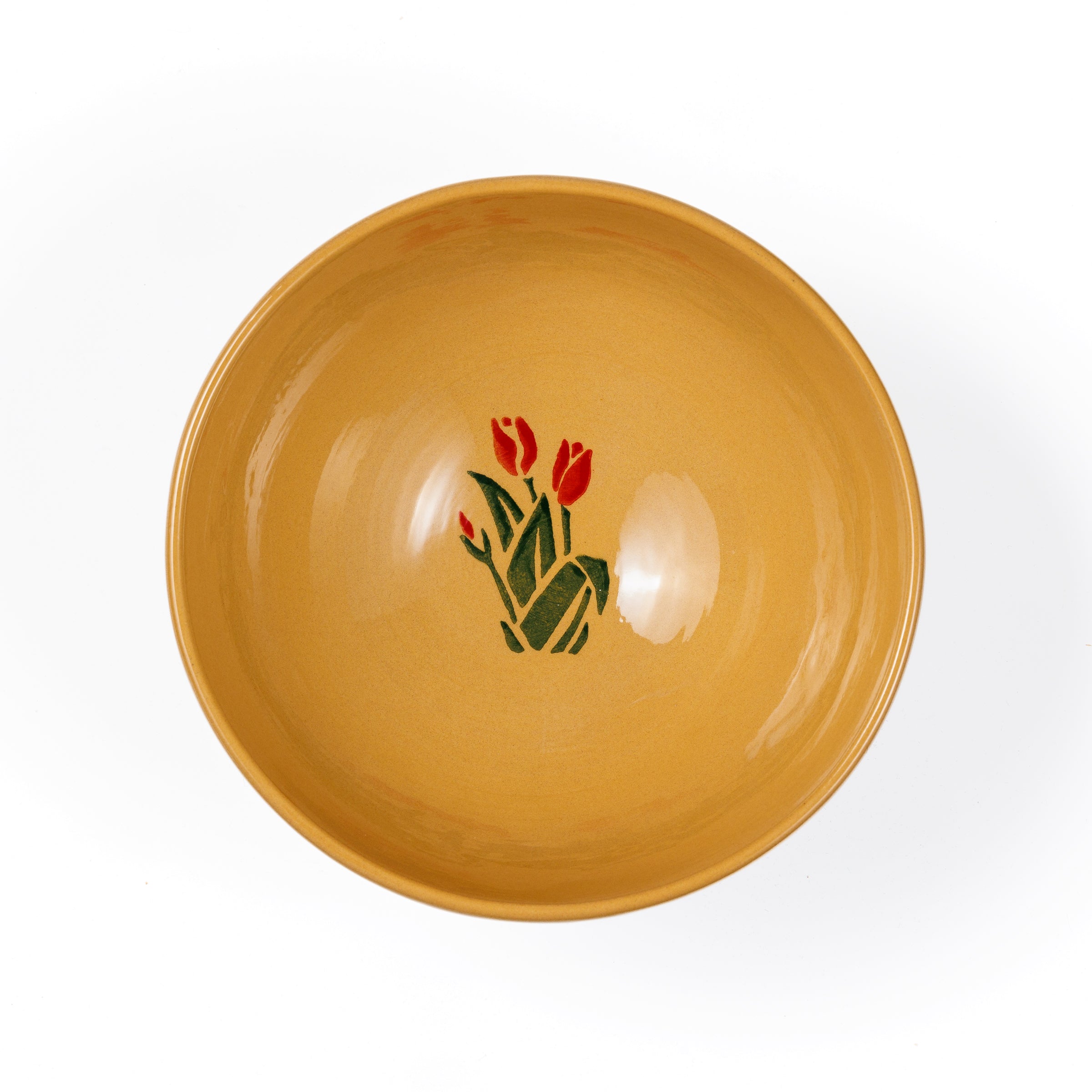 Medium Bowl Red Blooms |Handcrafted Irish Design |NicholasMosse.com