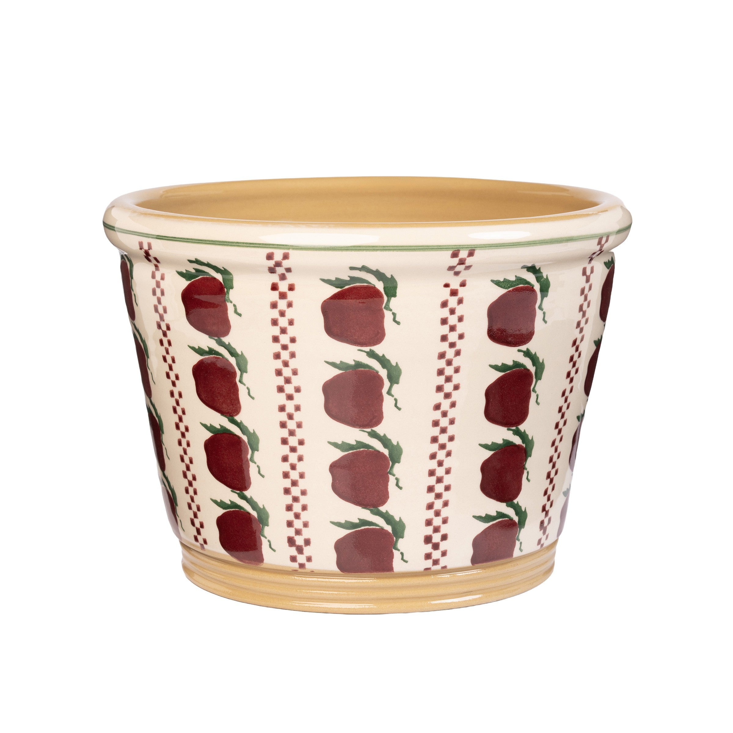 Medium Cache Pot Indoor Apple handcrafted in Ireland by Nicholas Mosse Pottery