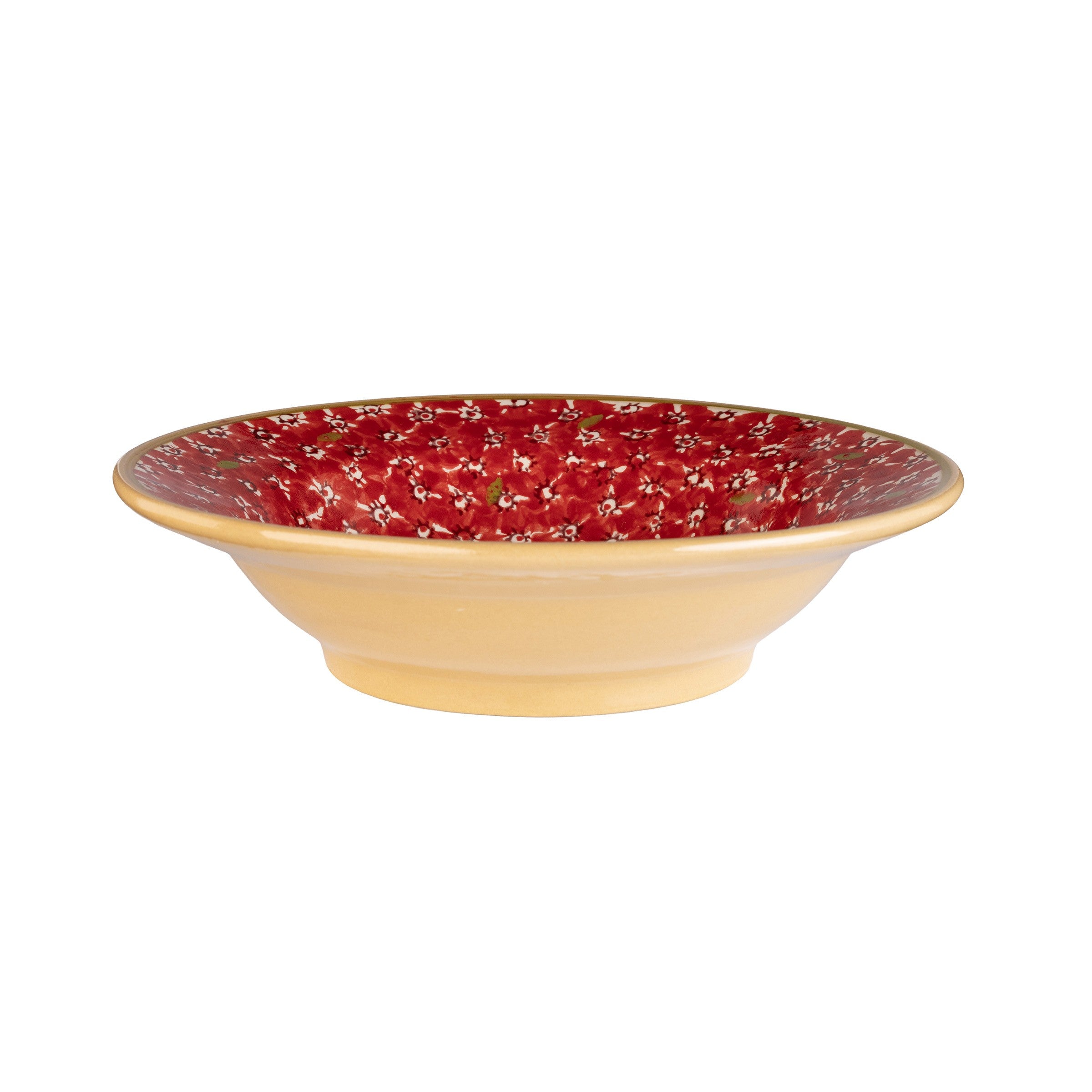 Pasta Bowl Lawn Red handcrafted in Ireland by Nicholas Mosse Pottery IReland