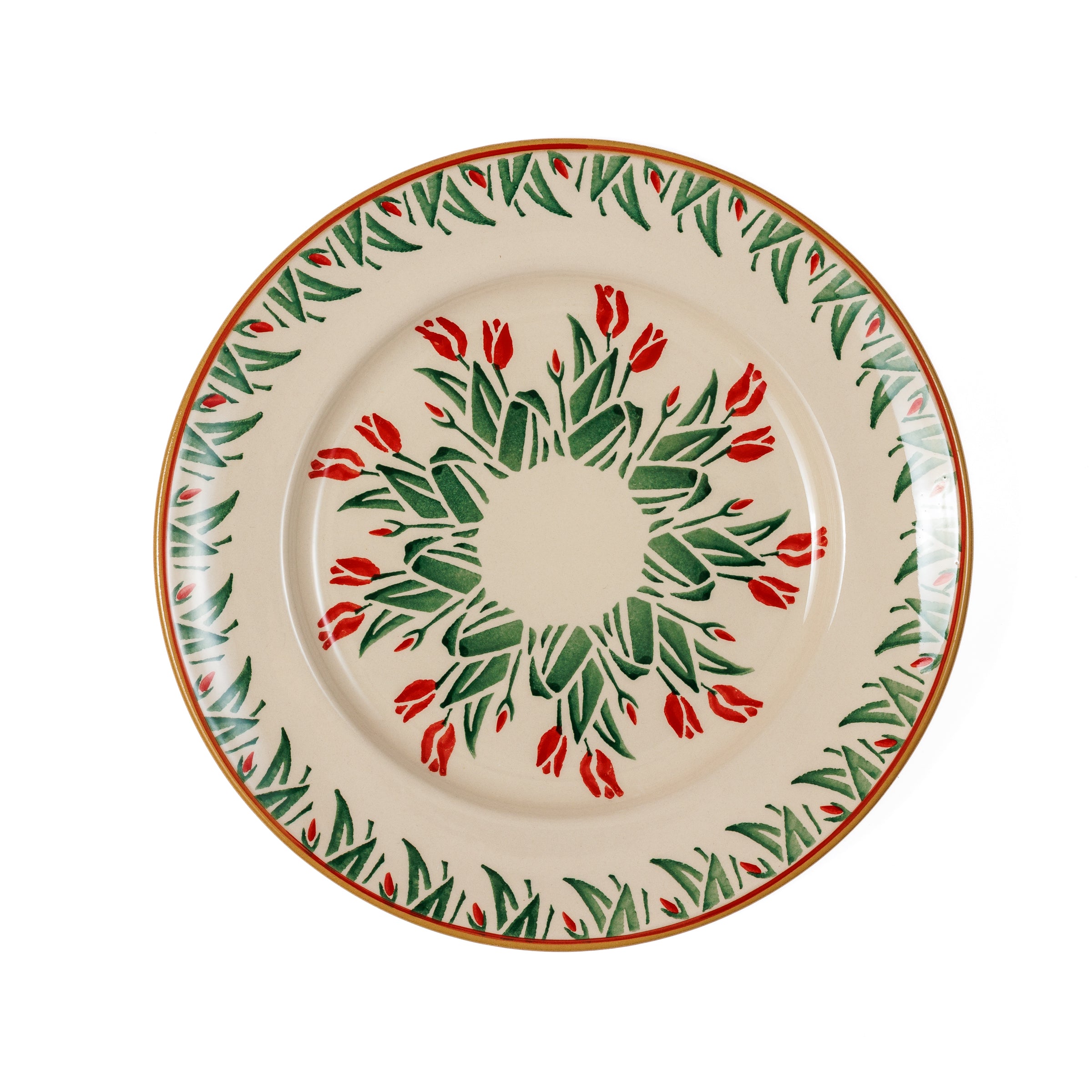 Serving Plate Red Blooms | NicholasMosse.com