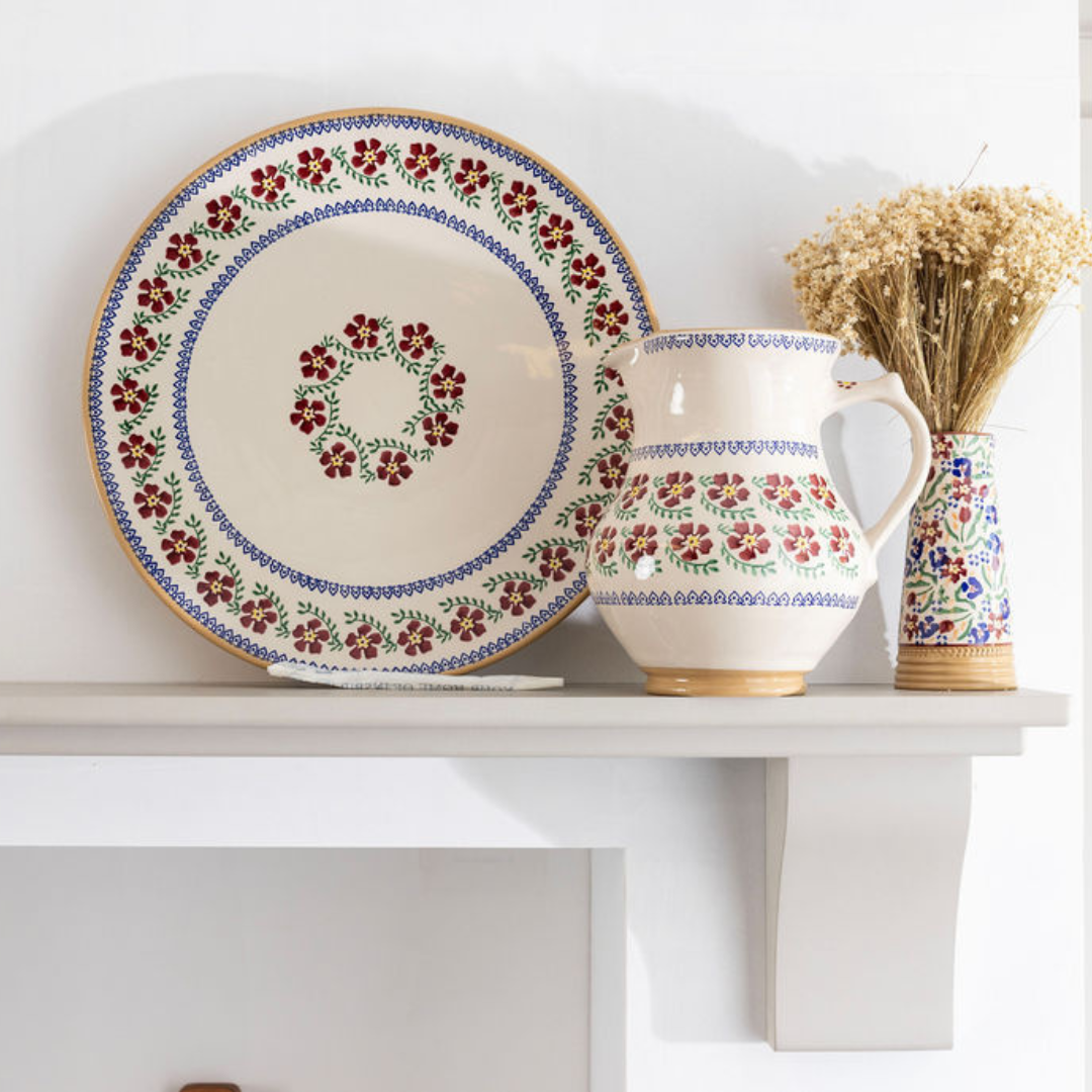 Shallow Dish Old Rose | Handcrafted Irish Pottery | Nicholas Mosse