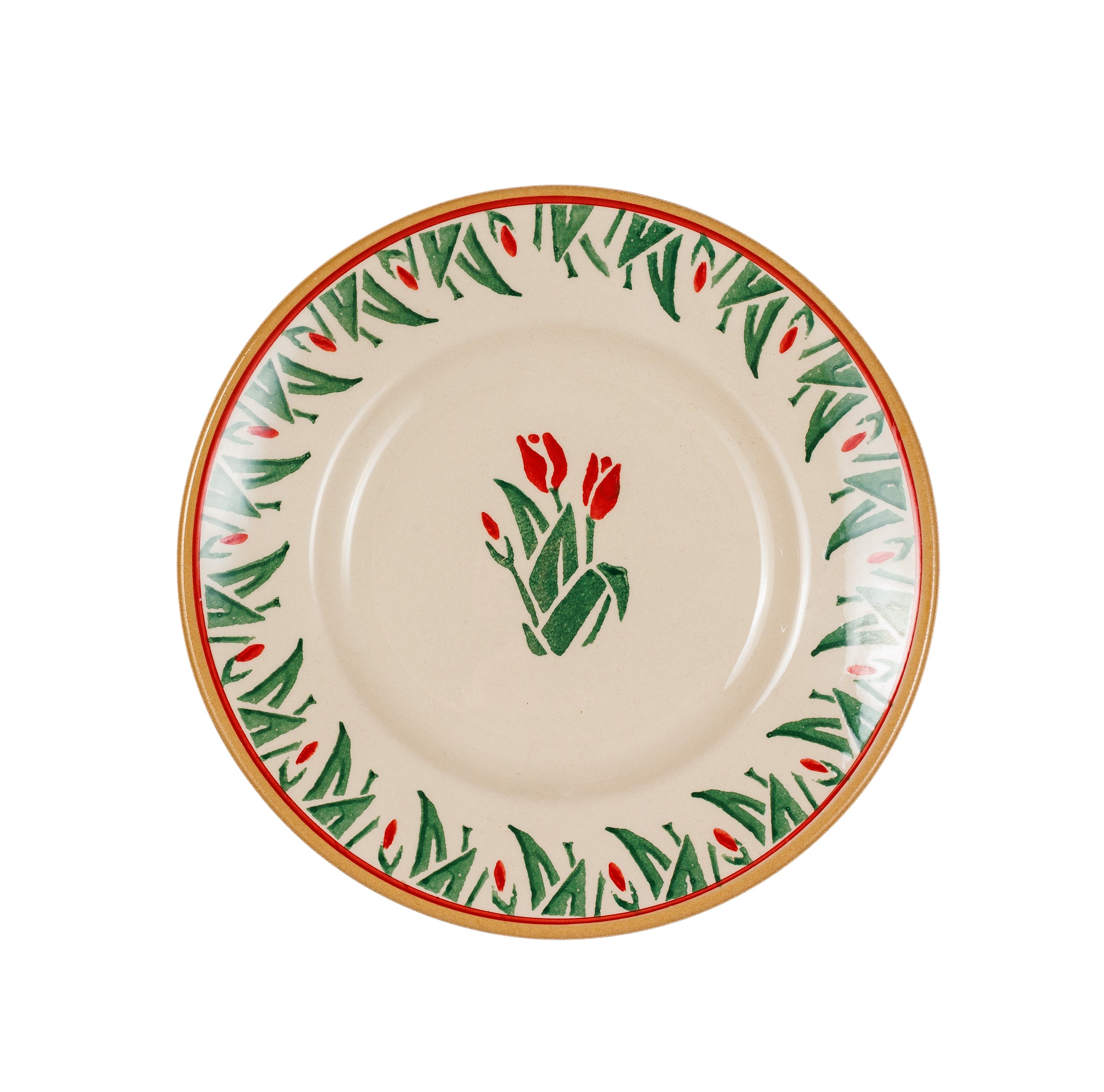 Side Plate Red Blooms | Handcrafted Irish Pottery | NicholasMosse.com