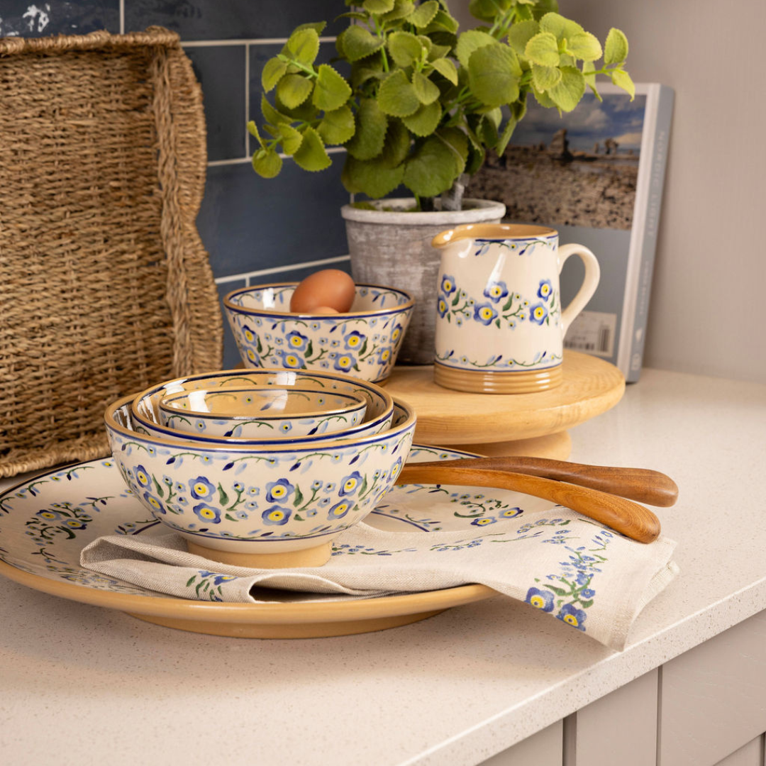 Small Cylinder Jug Forget Me Not | NicholasMosse.com