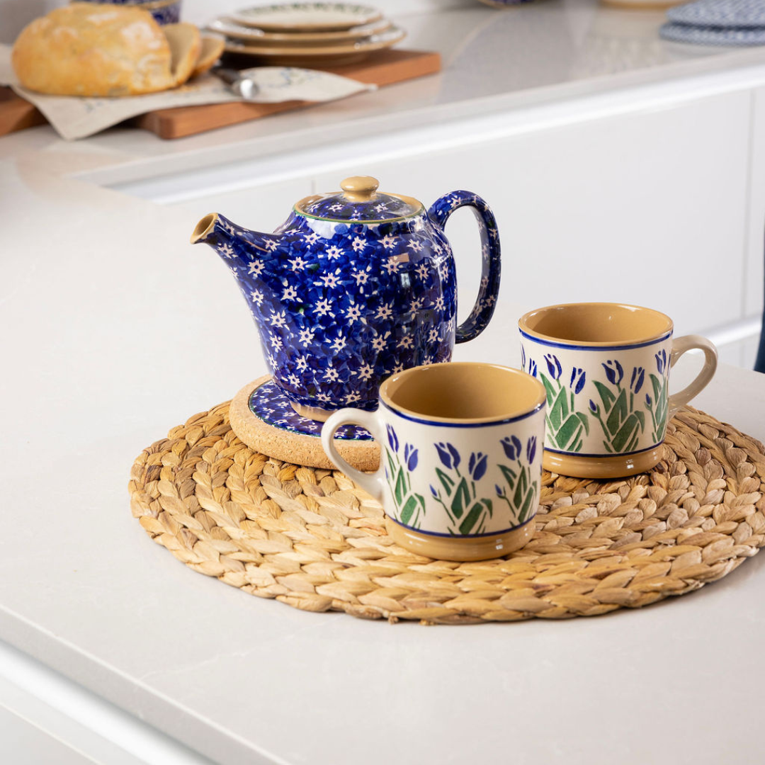 Teapot Dark Blue Lawn | NicholasMosse.com