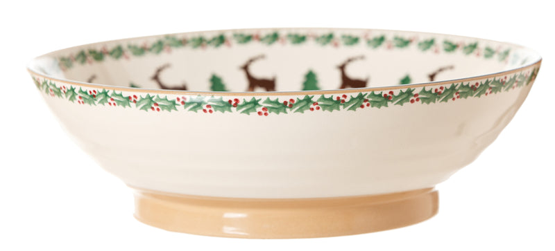 Fruit Bowl Reindeer spongeware pottery by Nicholas Mosse, Ireland - Handmade Irish Craft - nicholasmosse.com