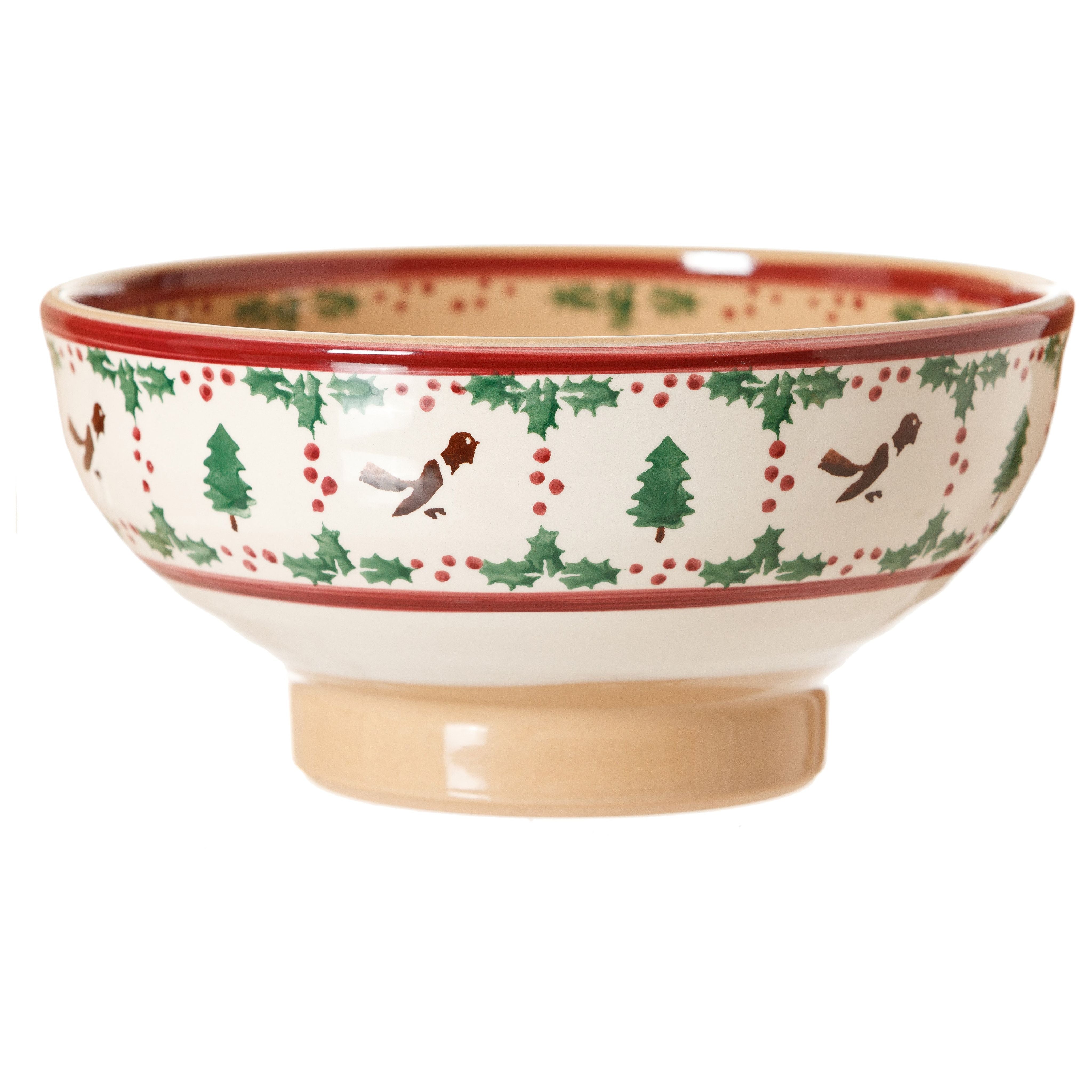 Large Bowl Winter Robin | NicholasMosse.com