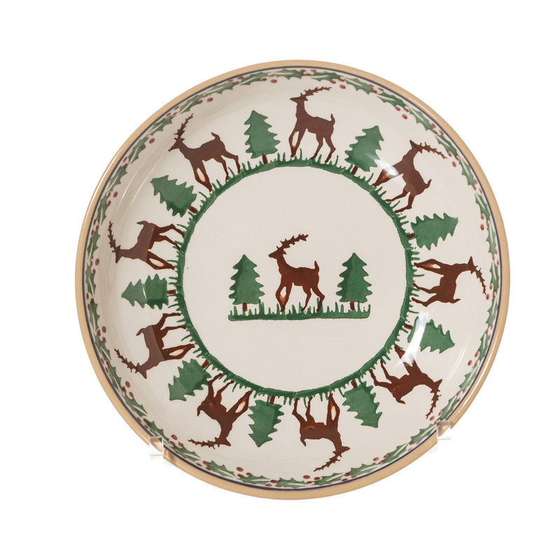 Everyday Bowl Reindeer spongeware pottery by Nicholas Mosse, Ireland - Handmade Irish Craft - nicholasmosse.com