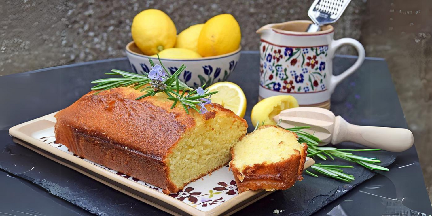 NM lemon & rosemary drizzle cake 