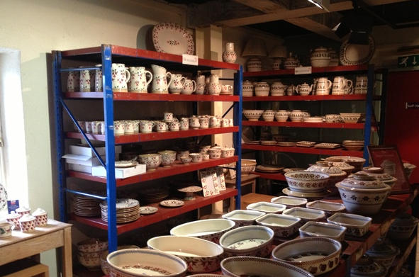 NICHOLAS MOSSE POTTERY 'SECONDS' AREA