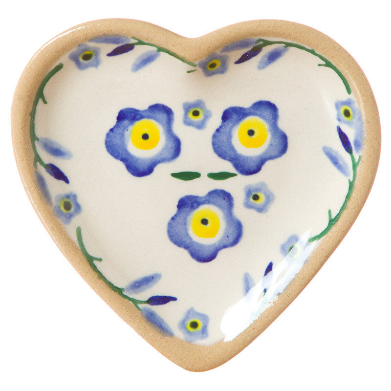Our superb Tiny Heart Plates collection from NicholasMosse.com, handcrafted Irish spongeware pottery from Kilkenny