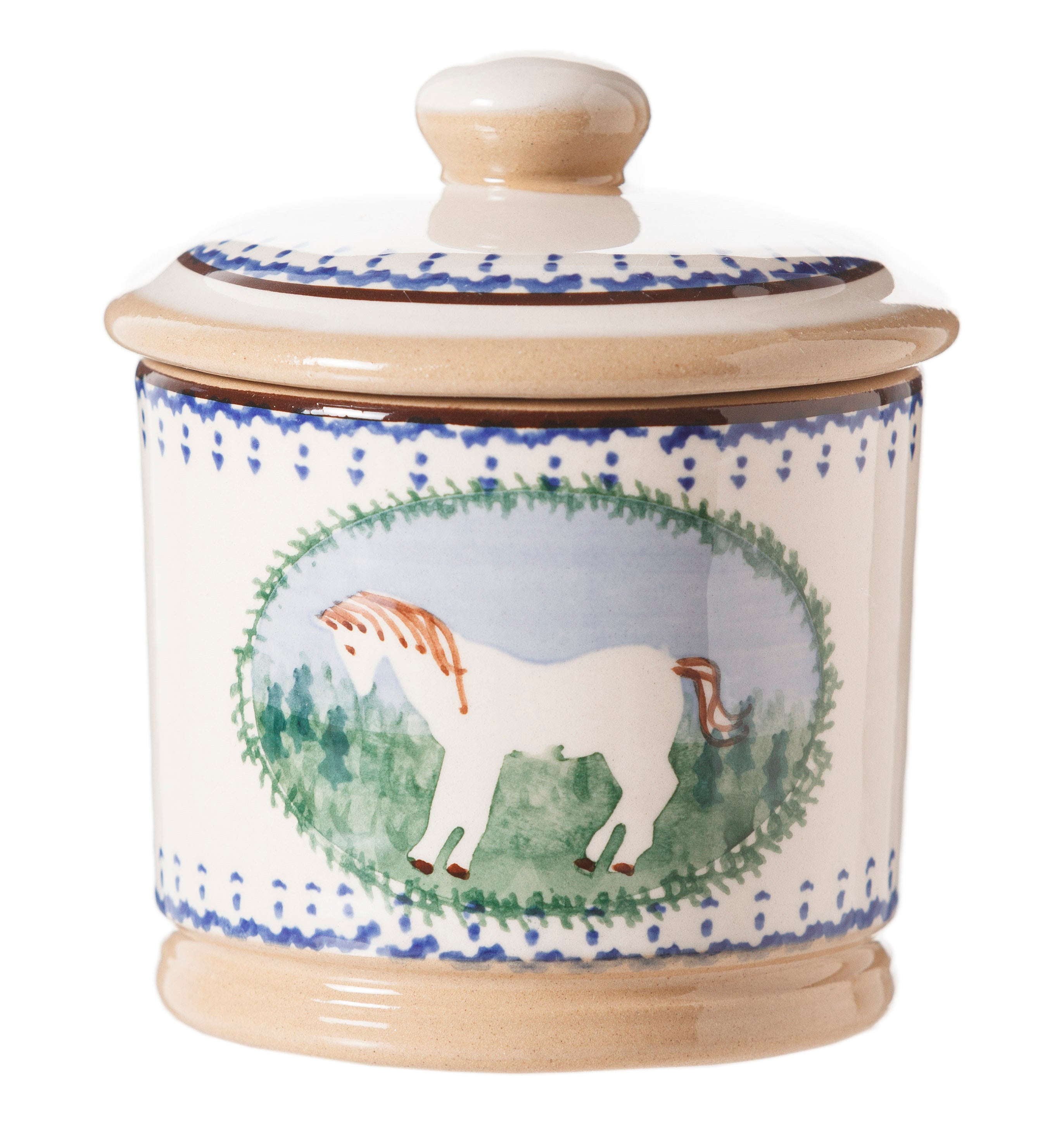 Our superb Pony collection from NicholasMosse.com, handcrafted Irish spongeware pottery from Kilkenny