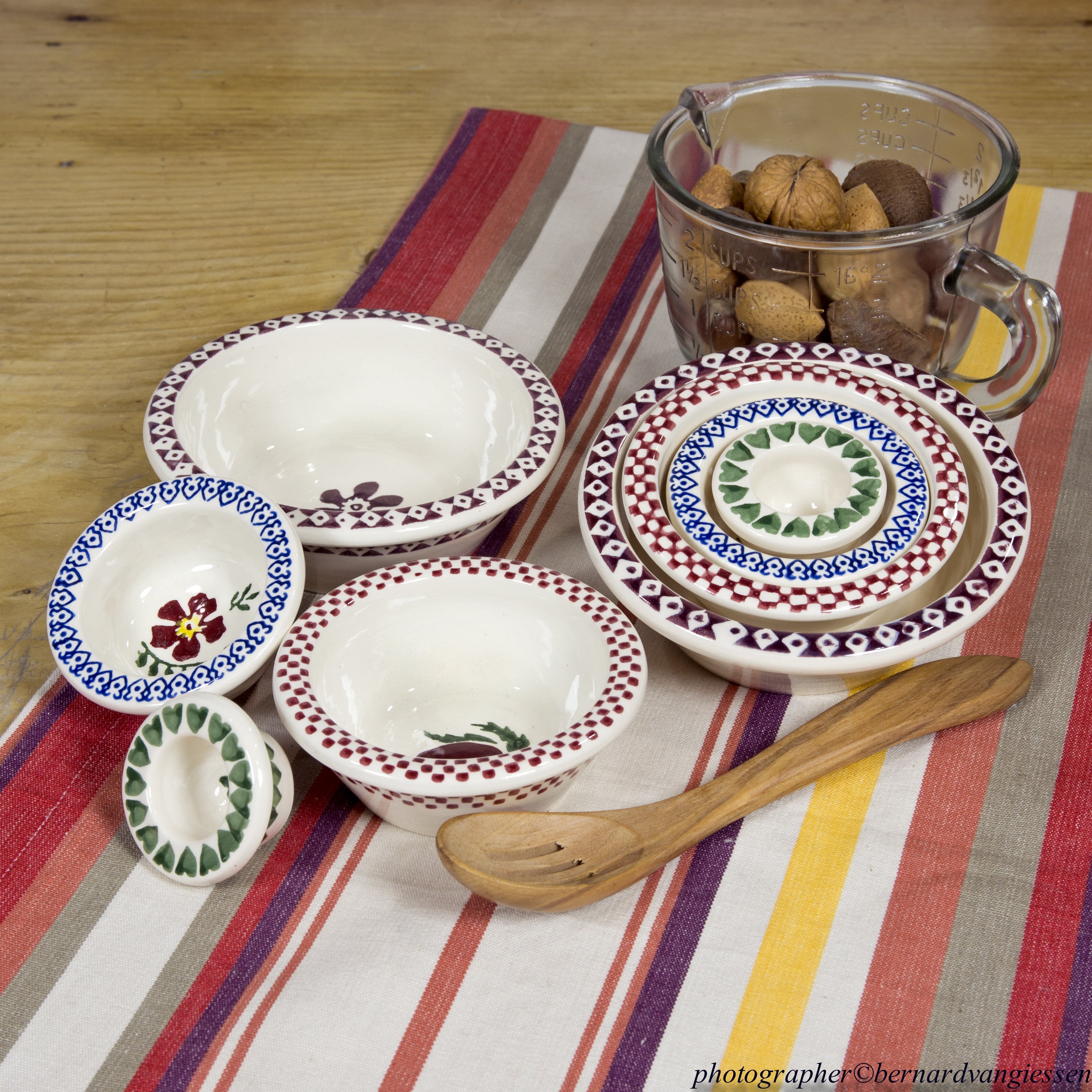 Our superb Chef Set collection from NicholasMosse.com, handcrafted Irish spongeware pottery from Kilkenny