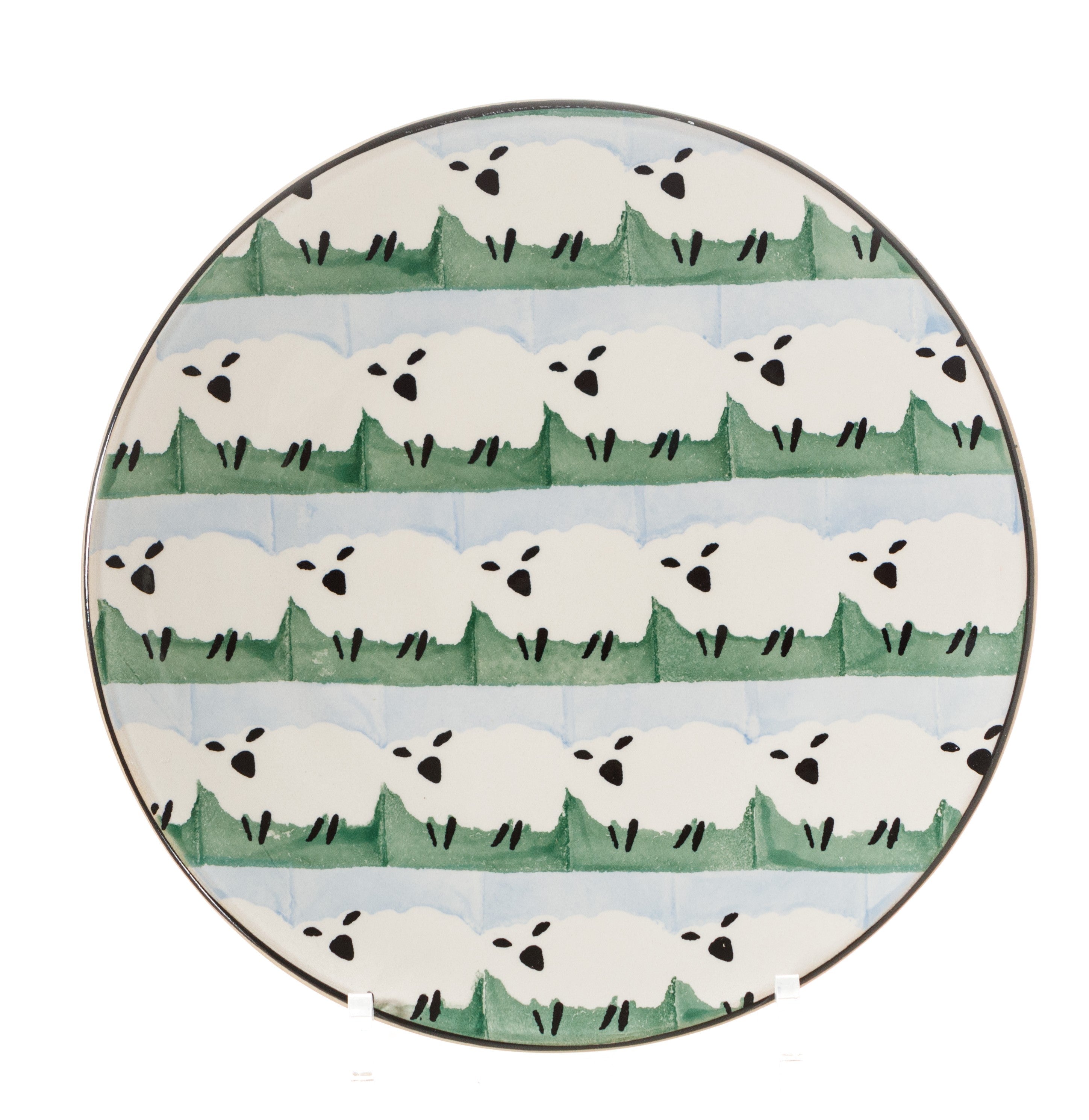 Sheepies Pattern Nicholas Mosse Pottery handcrafted spongeware