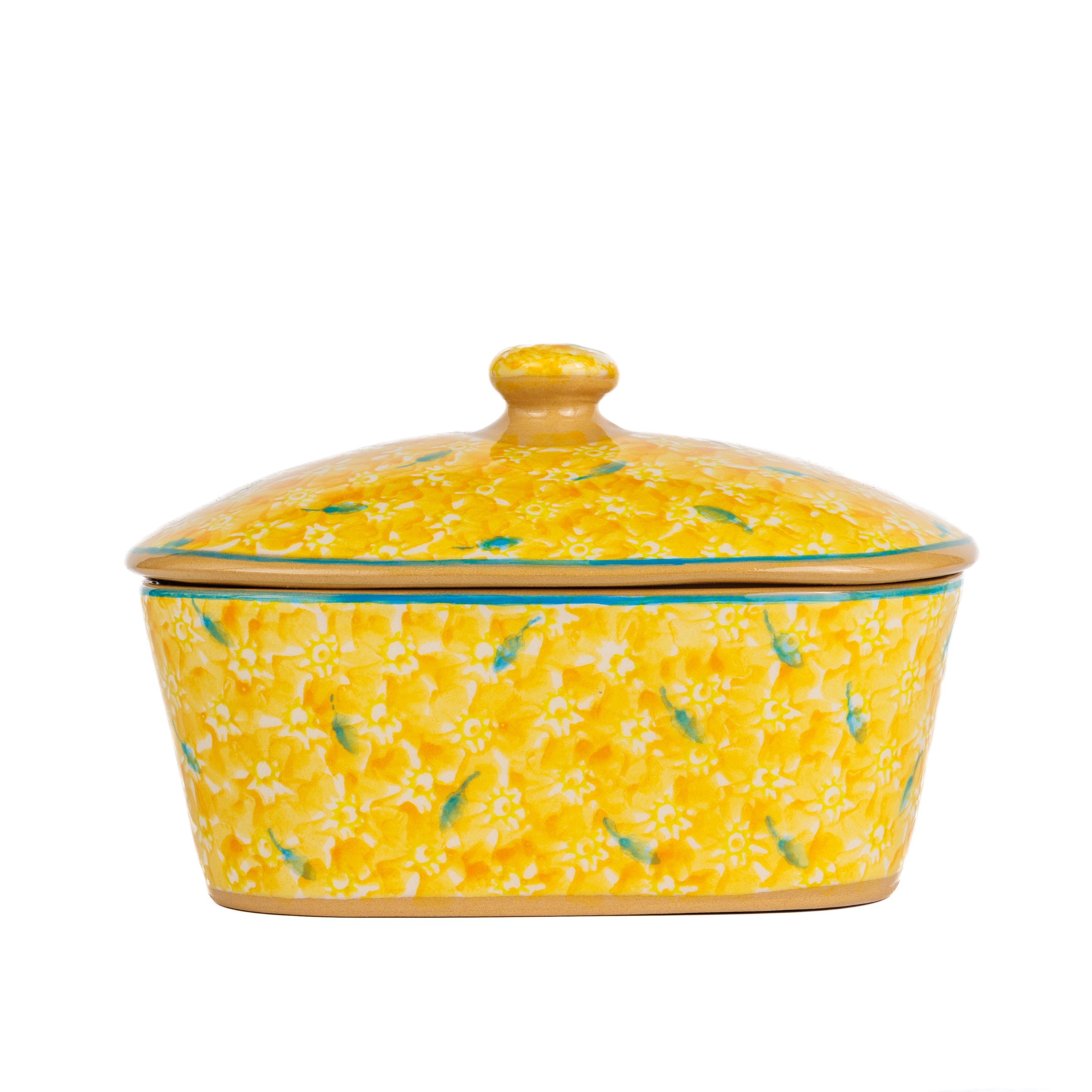 Covered Butter Dish Lawn Yellow handmade Irish Pottery Irish Design Nicholas Mosse Pottery Ireland