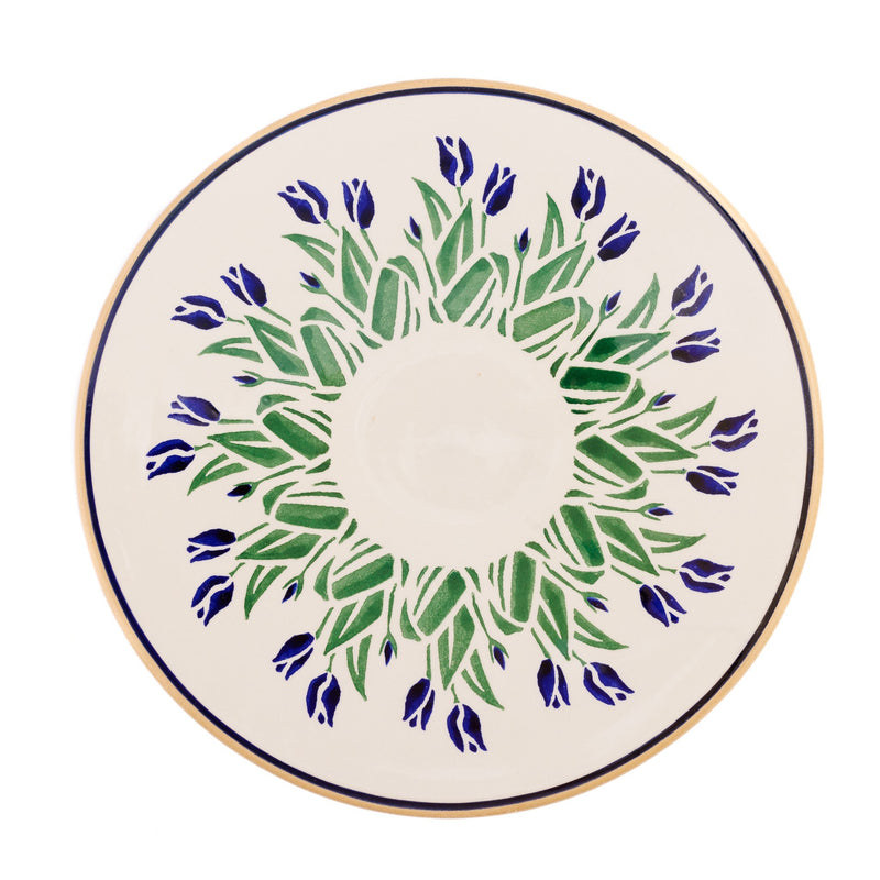 Everyday Plate Blue Blooms handmade Irish design by Nicholas Mosse Pottery Ireland