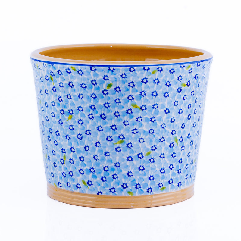 Large Cache Pot Indoor Lawn Light Blue  Nicholas Mosse Pottery handcrafted spongeware