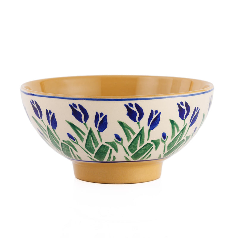 Medium Bowl Blue Blooms handmade Irish design Nicholas Mosse Pottery Ireland