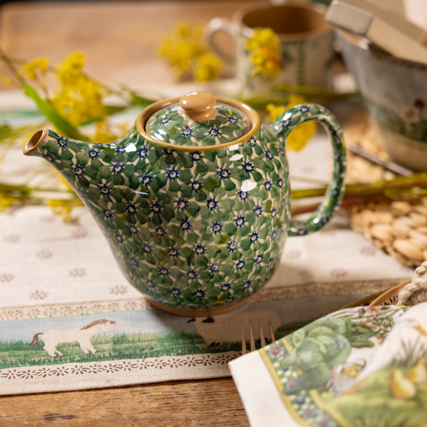 Nicholas Mosse Green Lawn Teapot