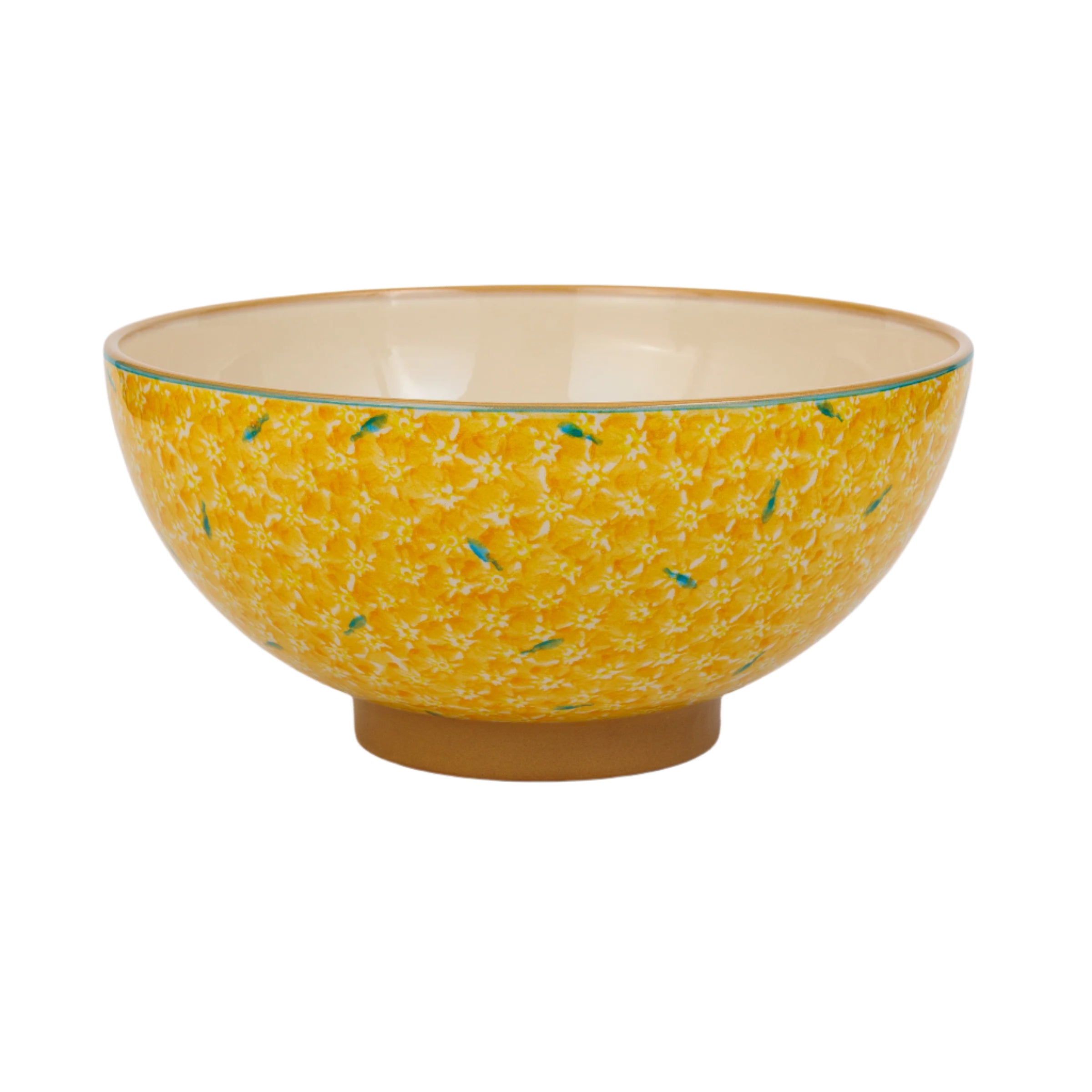 Salad Bowl Lawn Yellow handcrafted Irish Spongeware by Nicholas Mosse.