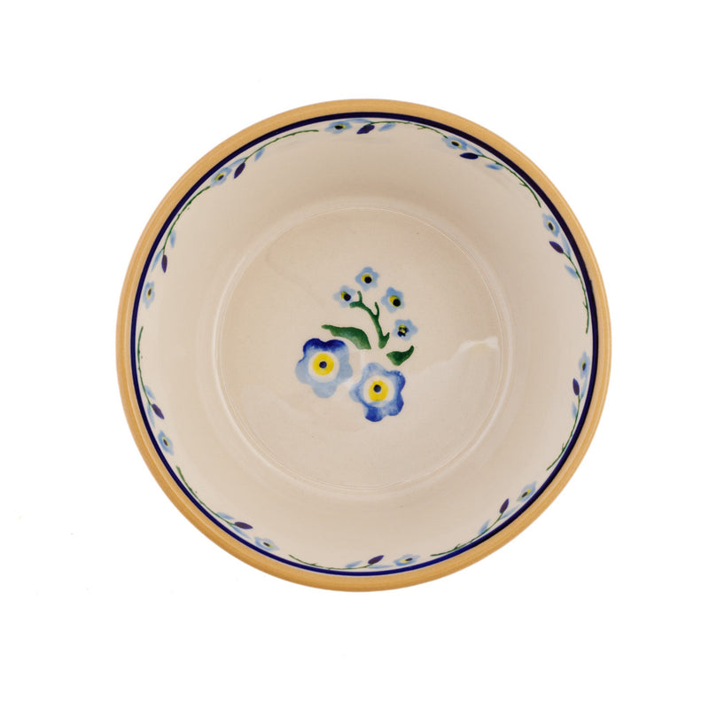 Small Angled Bowl Forget Me Not Inside View handmade Irish design by Nicholas Mosse Pottery Ireland
