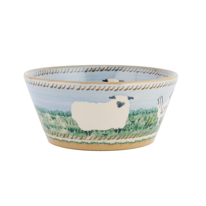 Small Angled Bowl Landscape Assorted handcrafted spongeware by Nicholas Mosse Pottery Ireland