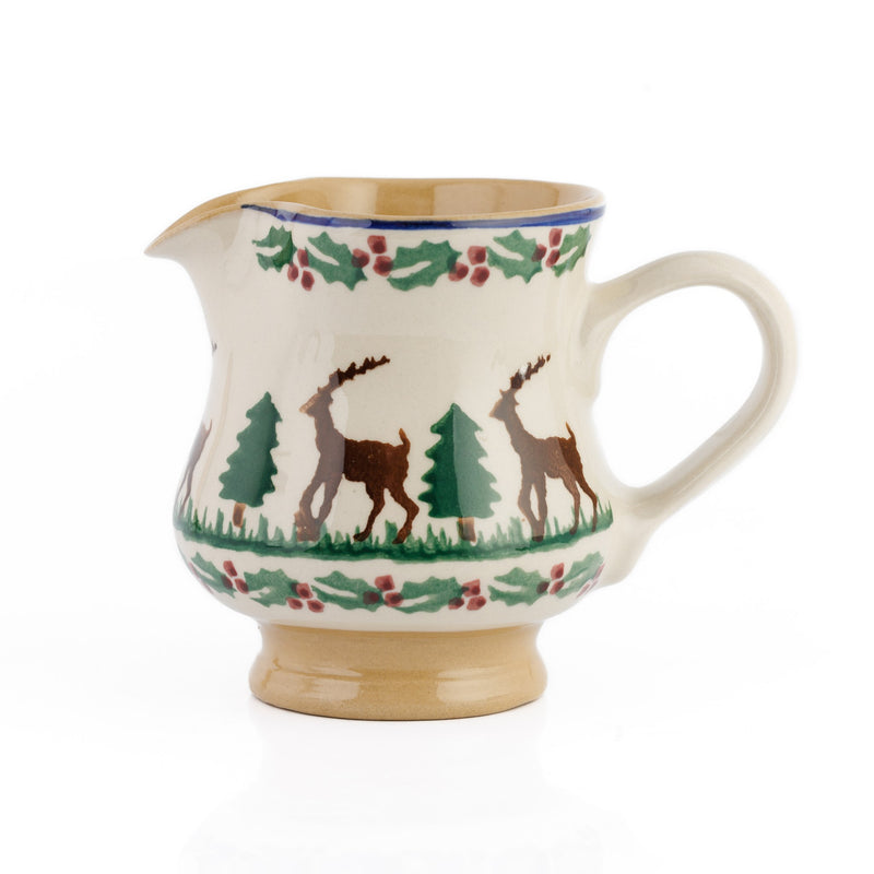 Small Jug Reindeer Nicholas Mosse Pottery handcrafted spongeware Ireland