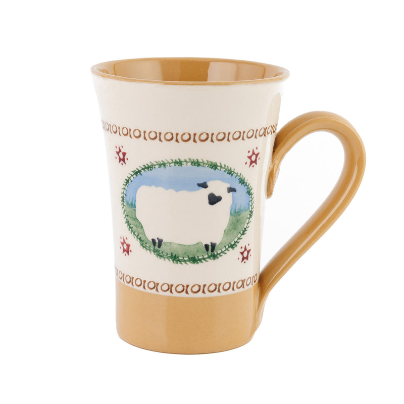 Tall Mug Sheep Nicholas Mosse Pottery handcrafted spongeware Ireland