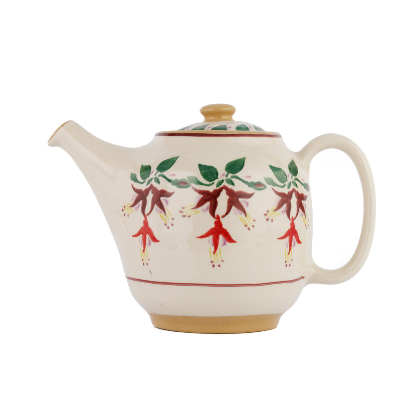 Teapot Fuchsia handcrafted spongeware Nicholas Mosse Pottery Ireland