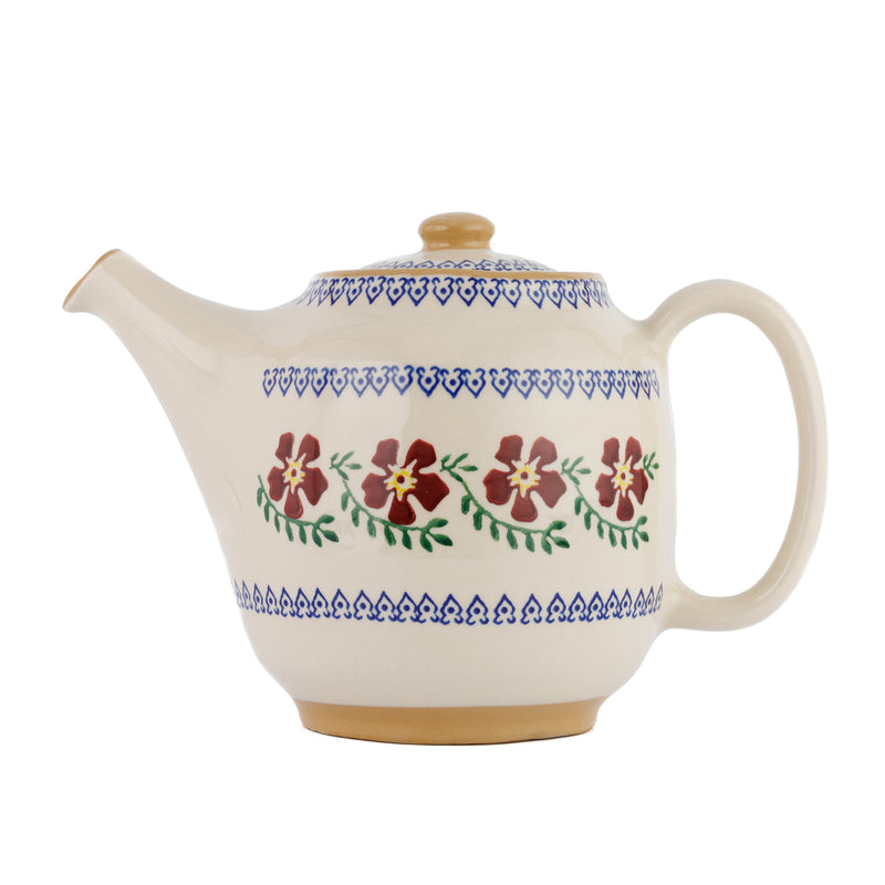 Teapot Old Rose handcrafted spongeware Nicholas Mosse Pottery Ireland