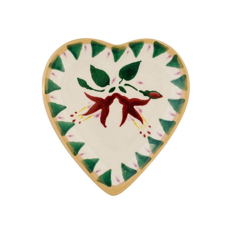 Tiny Heart Plate Fuchsia handmade Irish design Nicholas Mosse Pottery Ireland