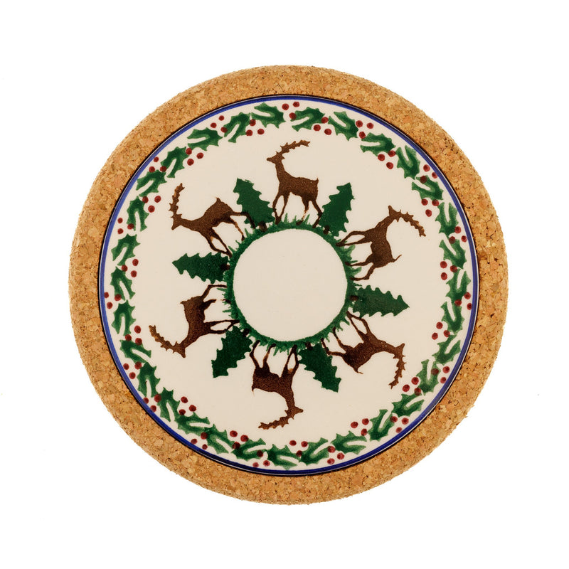 Trivet Round Reindeer handmade Irish design Nicholas Mosse Pottery Ireland