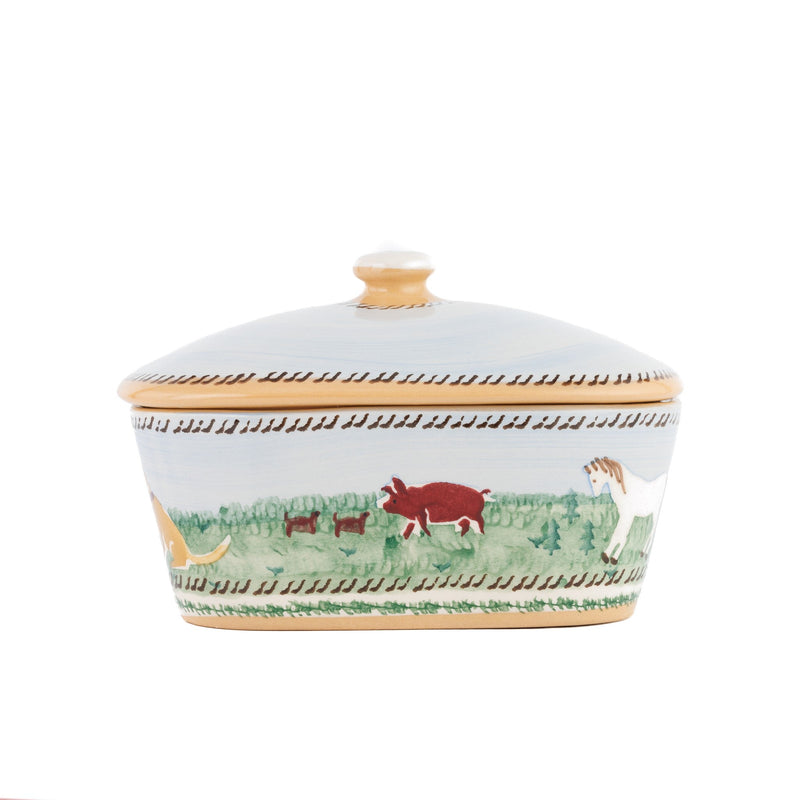 Covered Butterdish Assorted Animals | NicholasMosse.com