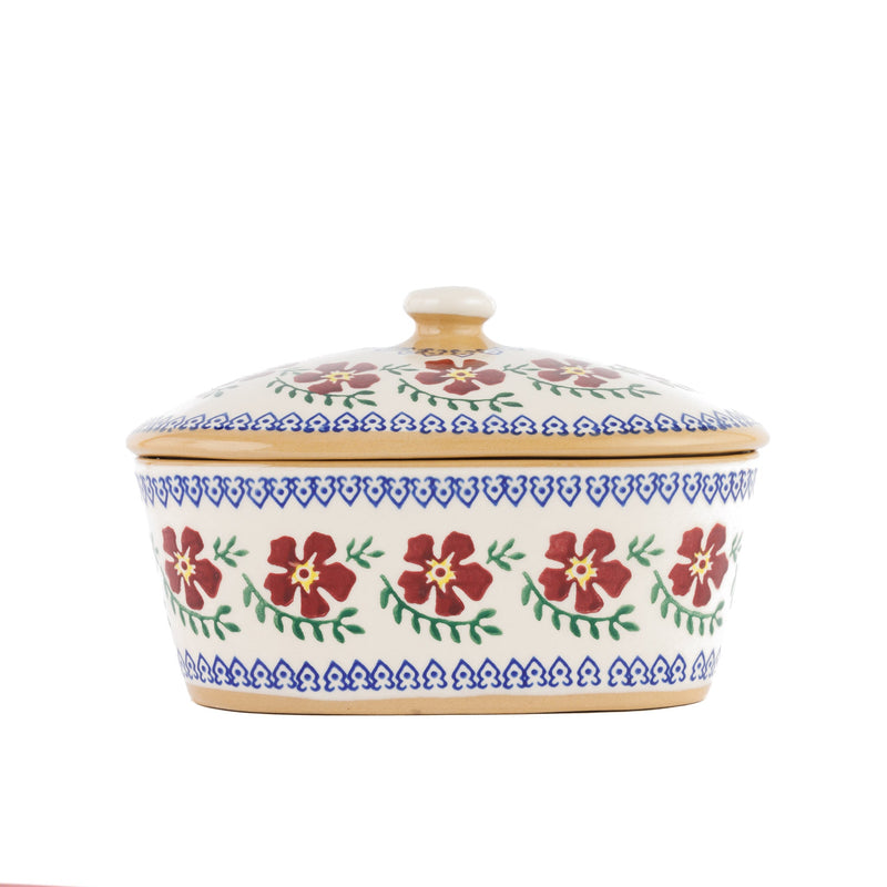 Covered Butterdish Old Rose | NicholasMosse.com