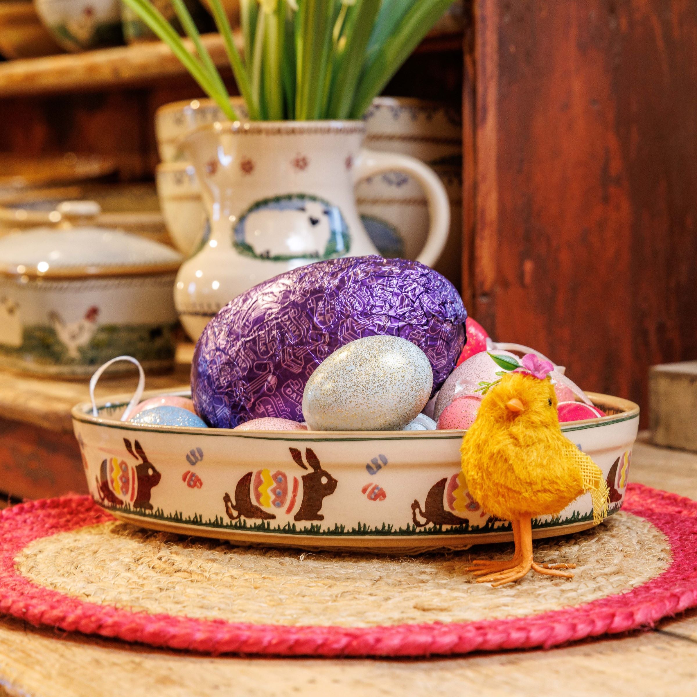 Easter Bunny Small Oval Dish | NicholasMosse.com