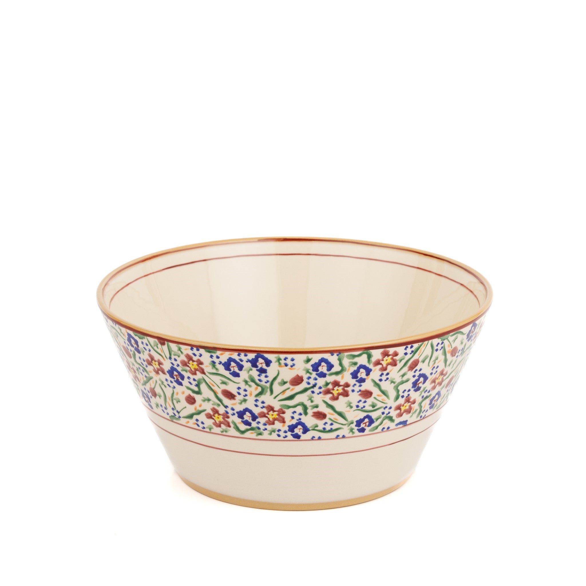 Large Angled Bowl Wild Flower Meadow | NicholasMosse.com