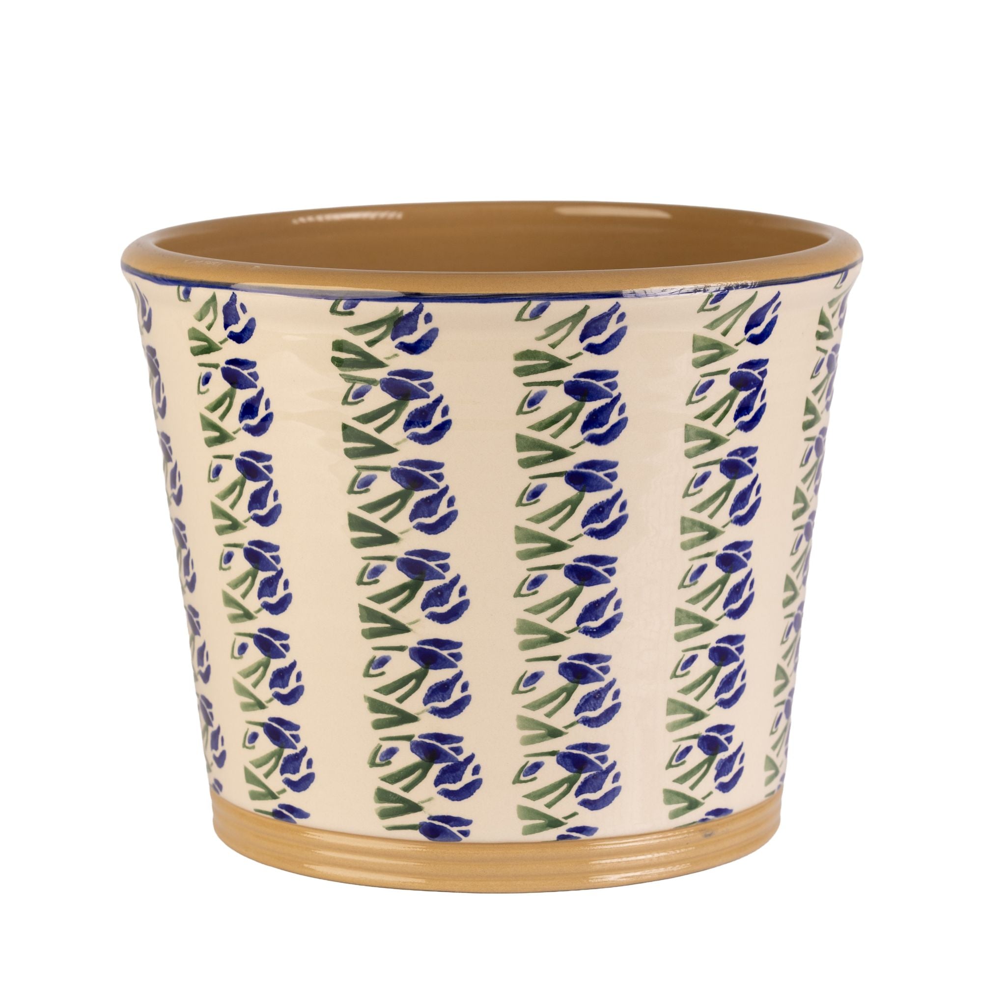 Large Cache Pot Indoor Blue Blooms / NicholasMosse.com