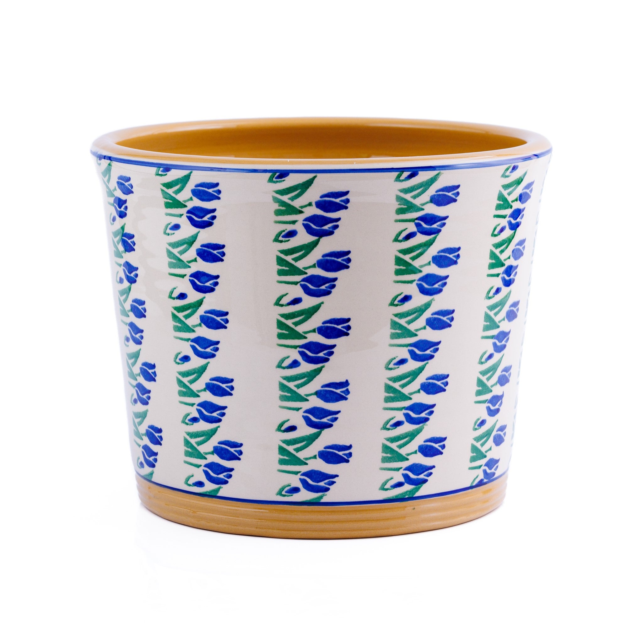 Large Cache Pot Indoor Blue Blooms / NicholasMosse.com