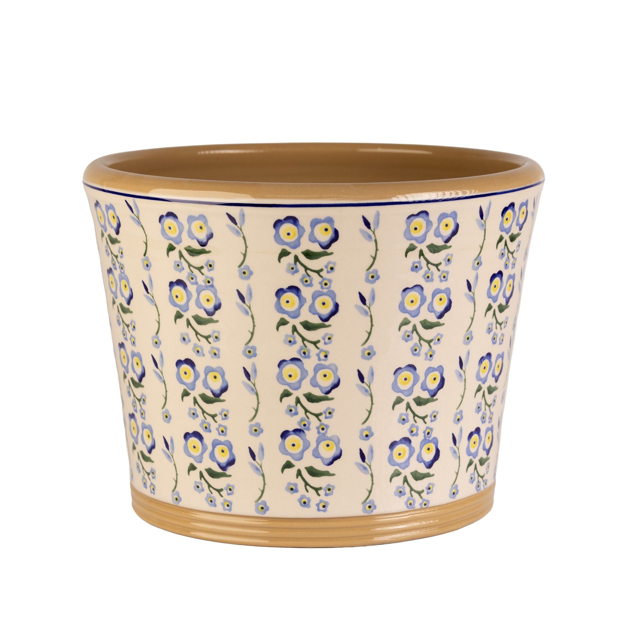 Large Cache Pot Indoor Forget Me Not | NicholasMosse.com