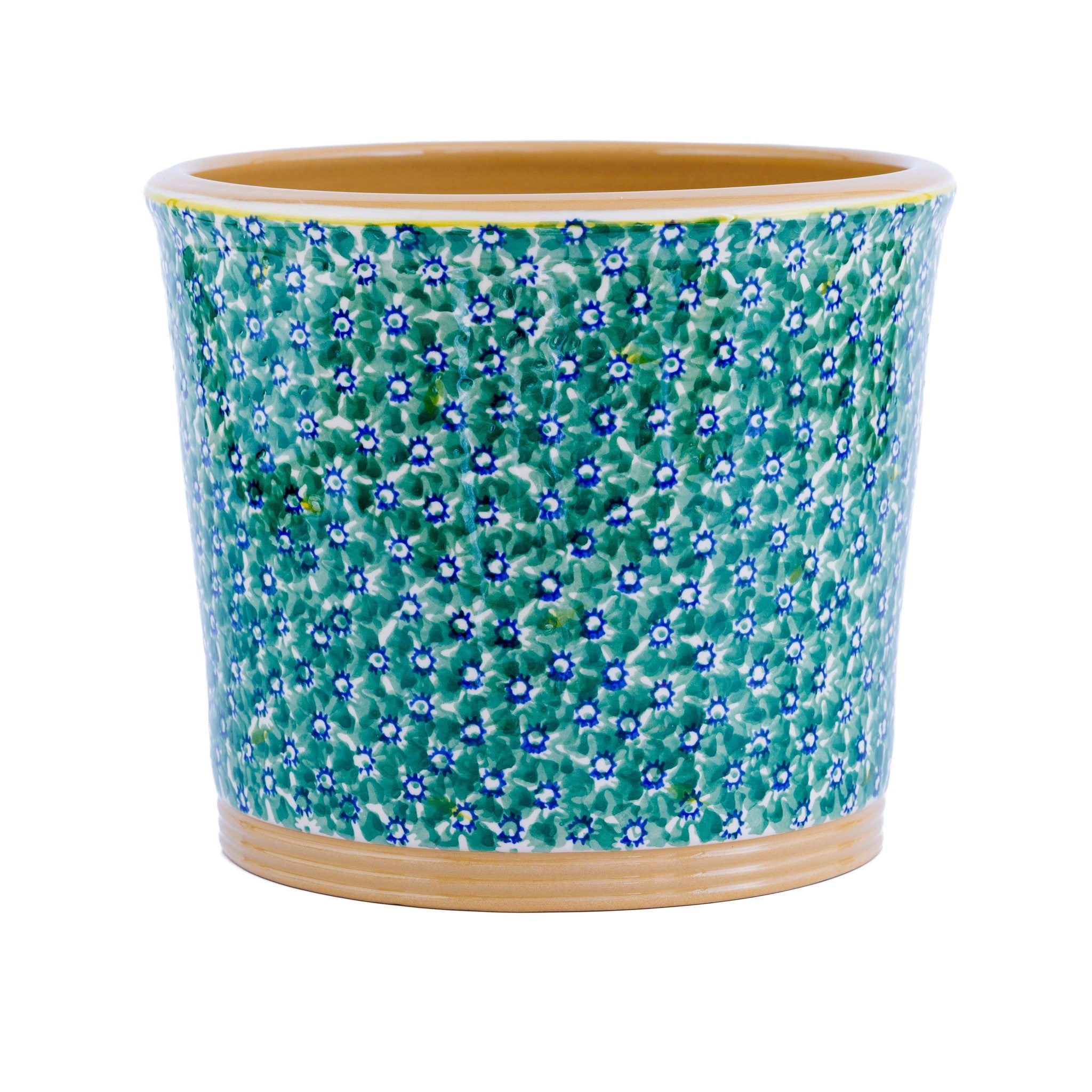 Large Cache Pot Indoor Lawn Green| NicholasMosse.com